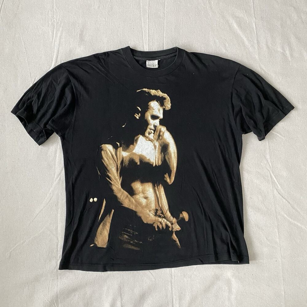 Vintage 90s Morrissey We Look At Danger And Laugh Your Arsenal Smiths T Shirt XL